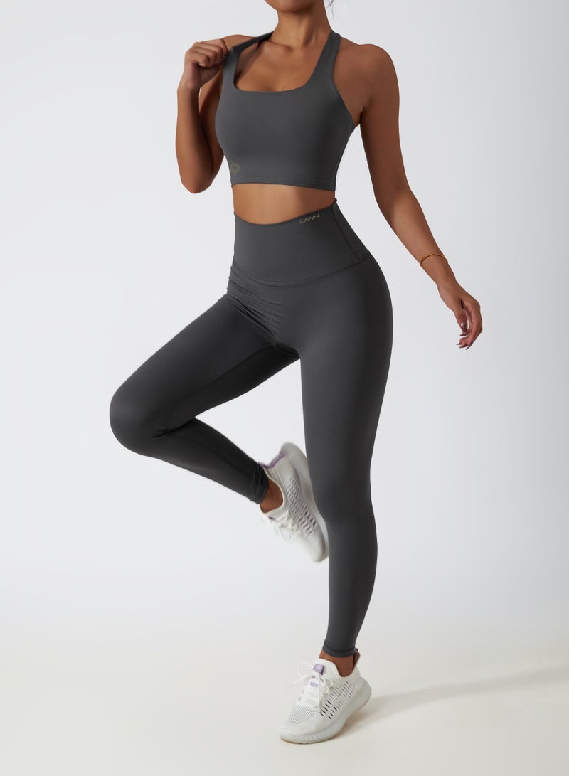 KAWN.YOGA Womens Halterneck Sports Bra - Image 3