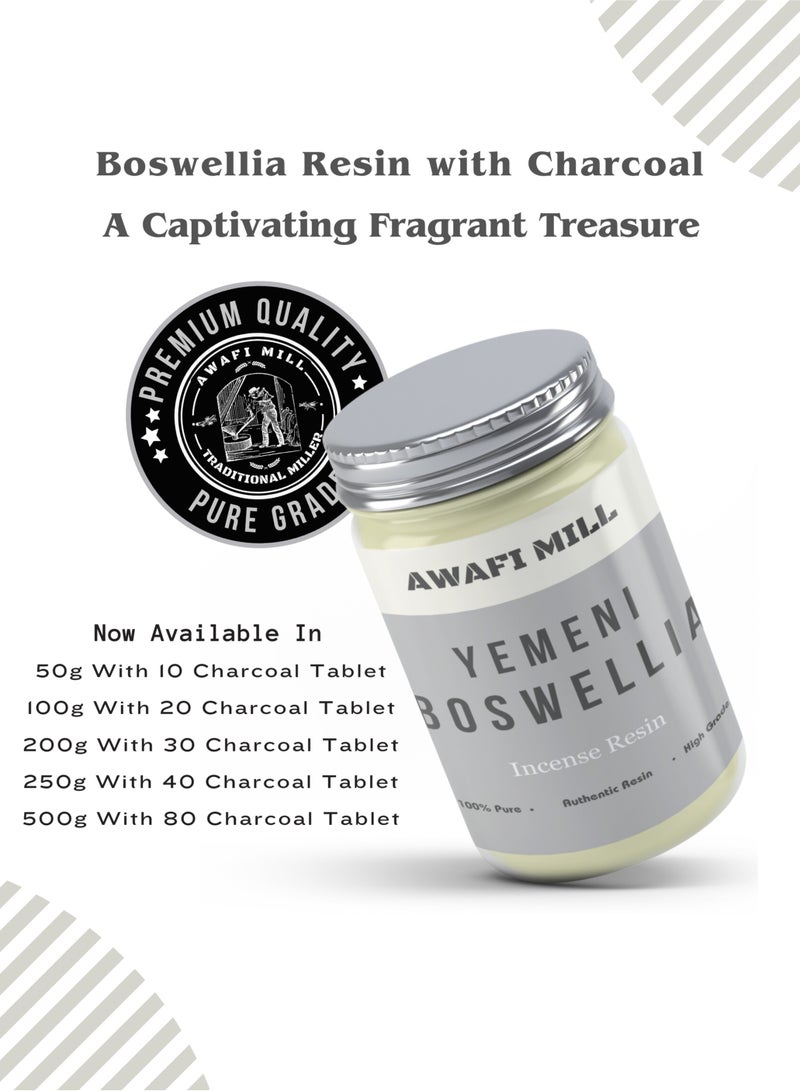 أباميك اللبان المقدس من اليمن الراتنج العطري الأصفر مع قرص الفحم - Image 5
