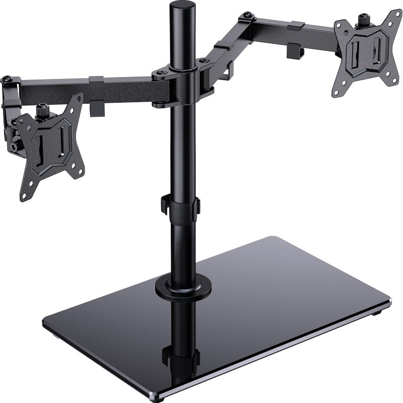 ErGear Dual Screen PC Mount for 13-32 Inch Screen with Solid Construction, Smooth Motion Base, Screen Support ±45° Tilt, 180° Tilt, 360° Rotation, Maximum Weight 8 kg - Image 1