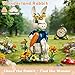 Loyratche Easter Wonderland Bunny Building Blocks Set Compatible with Lego Easter Creator Cute Rabbit Toys with Carrot Sunflower Display Base Creative Gift for Kids Girls Adults - Image 4