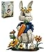 Loyratche Easter Wonderland Bunny Building Blocks Set Compatible with Lego Easter Creator Cute Rabbit Toys with Carrot Sunflower Display Base Creative Gift for Kids Girls Adults - Image 2
