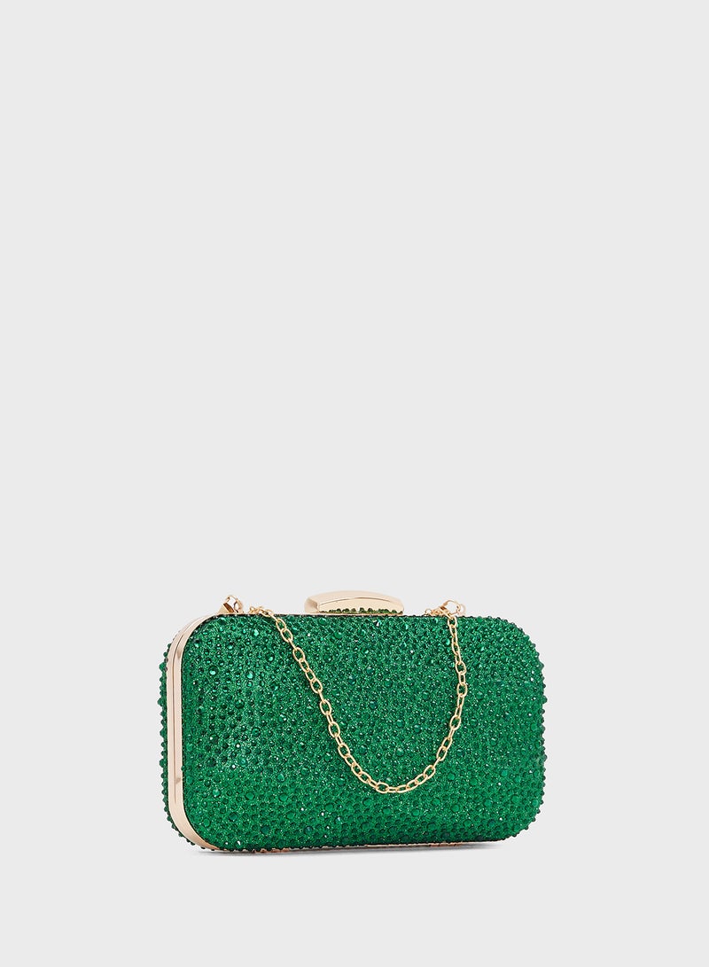 Ella Limited Edition Embellished Rhinestone Clutch - Image 3