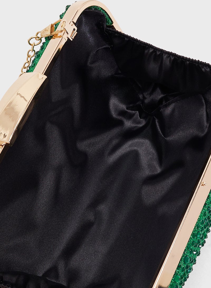 Ella Limited Edition Embellished Rhinestone Clutch - Image 5