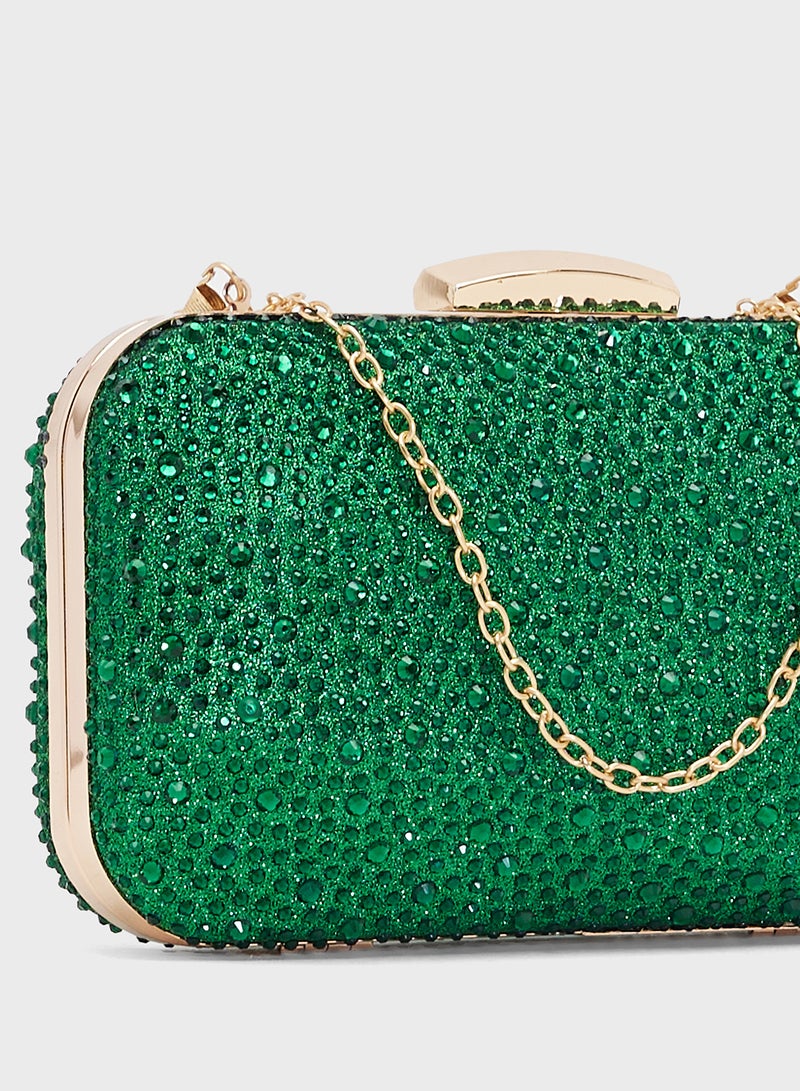 Ella Limited Edition Embellished Rhinestone Clutch - Image 4