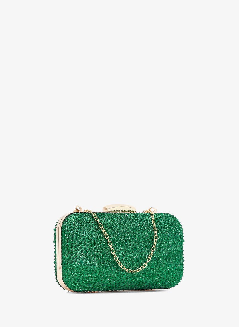 Ella Limited Edition Embellished Rhinestone Clutch - Image 3