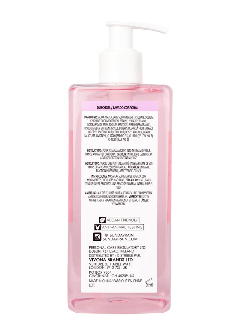 Sunday Rain Acai Berry & Sea Salt Body Wash – Antioxidant-Rich Cleanser with Natural Sea Salts – Gently Detoxifies, Hydrates & Revitalizes – 440ml – Vegan & Cruelty-Free - Image 2