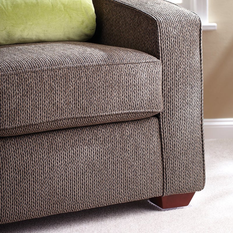 SoftTouch 4" Square Adhesive Anti-Dent Carpet Protectors with 3/8" Spiked Bottom, Self-Stick Spiked Furniture Pads for Tables, Beds, Sofas, Chairs, Set of 2, Clear - Image 2