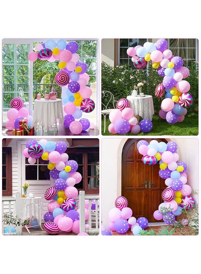 99PCS Baby Birthday Party Decoration Pink Blue Purple Balloon Arch Garland Set Perfect for Graduation Baby Shower Birthday Bachelorette Party Backdrop Decoration - Image 2