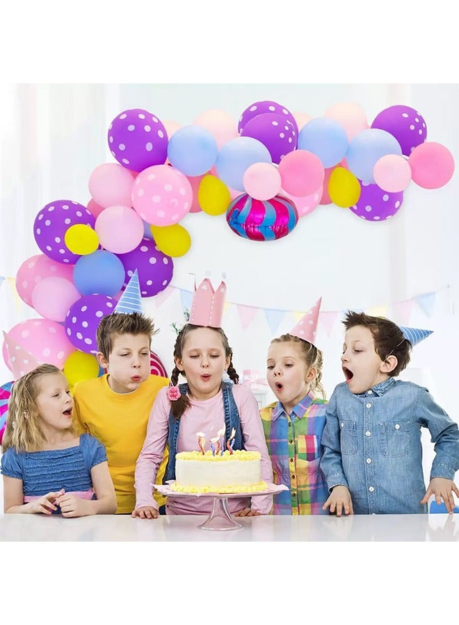 99PCS Baby Birthday Party Decoration Pink Blue Purple Balloon Arch Garland Set Perfect for Graduation Baby Shower Birthday Bachelorette Party Backdrop Decoration - Image 3