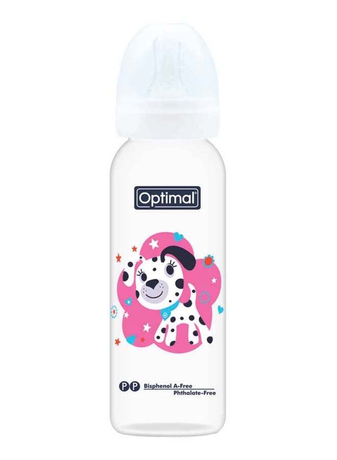 Optimal Narrow Neck Feeding Bottle 240 ML, White