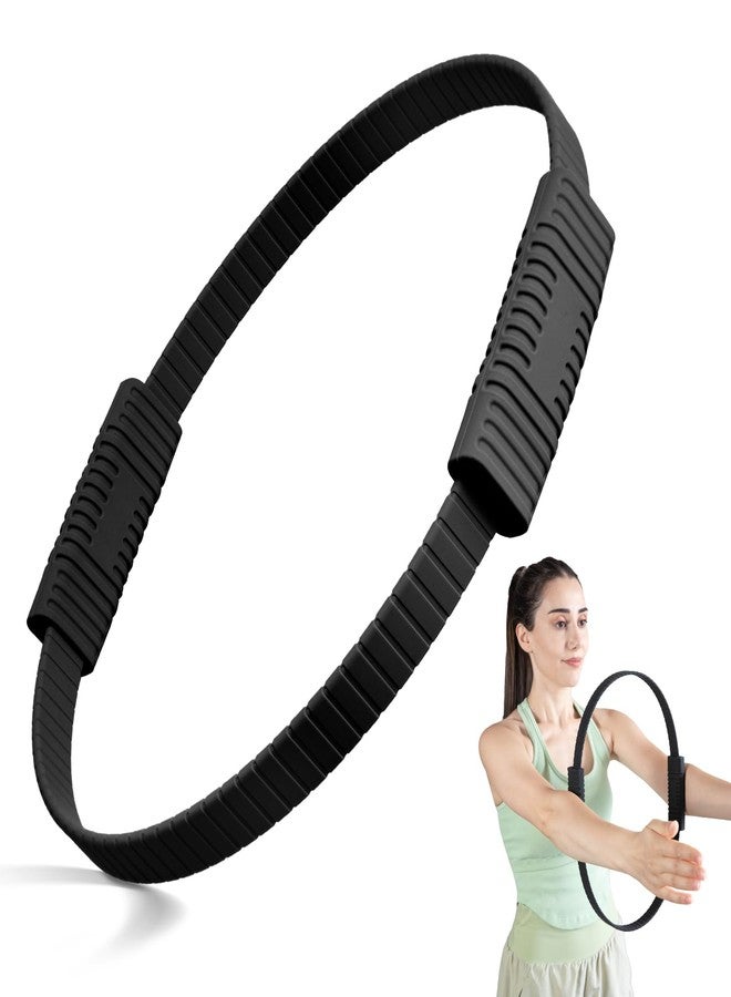 LTHTRADE Pilates Ring, 13.5 Inch Magic Circle Ring for Toning Thighs, Legs, Arms & Core, Pilates Ring Circle Yoag Fitness Equipment for Women (Black) - Image 1