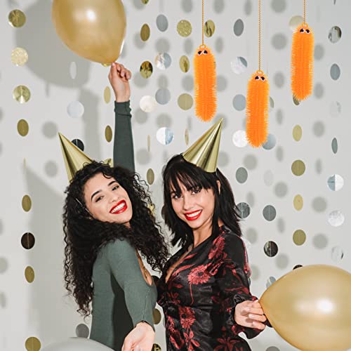 NUOBESTY Flashing Light Up Stretchy Caterpillars Squishy Stress Balls Toy Anxiety and Stress Relief Toys for Adults Teen KidsRandom Color - Image 5