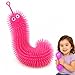 NUOBESTY Flashing Light Up Stretchy Caterpillars Squishy Stress Balls Toy Anxiety and Stress Relief Toys for Adults Teen KidsRandom Color - Image 2