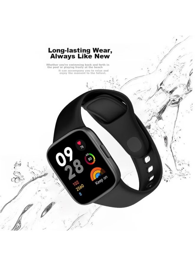 Chensong سوار ساعة متوافق لـ Redmi Watch 3، مناسب لـ Redmi Watch 3 ساعة ذكية، ساعة رياضية، ساطيل سيليكون بديل ملون، سوار ساعة Redmi Watch 3 - Image 2