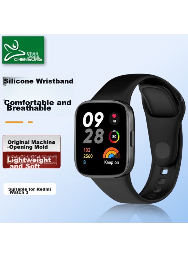Chensong سوار ساعة متوافق لـ Redmi Watch 3، مناسب لـ Redmi Watch 3 ساعة ذكية، ساعة رياضية، ساطيل سيليكون بديل ملون، سوار ساعة Redmi Watch 3 - Image 1