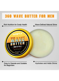 Goiple OZWave 3.5 OZ Wave Grease for Men's Layered Waves - Moisture, Control, and Silky Shine Cream with Shea Butter and Beeswax for Wolfing  - Image 5