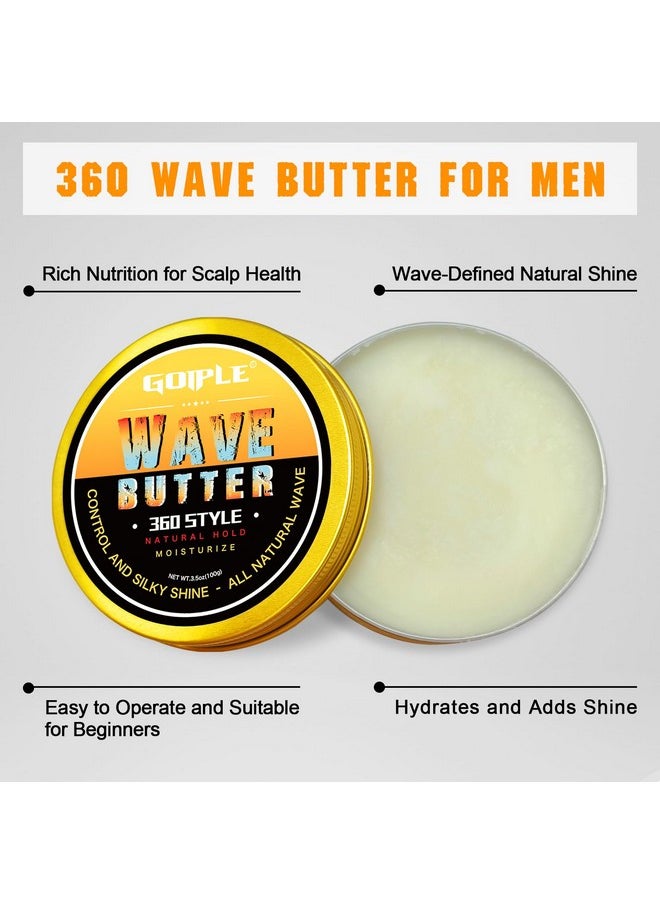 Goiple - OZWave 3.5 OZ Wave Grease for Men's Layered Waves - Moisture, Control, and Silky Shine Cream with Shea Butter and Beeswax for Wolfing - Image 1