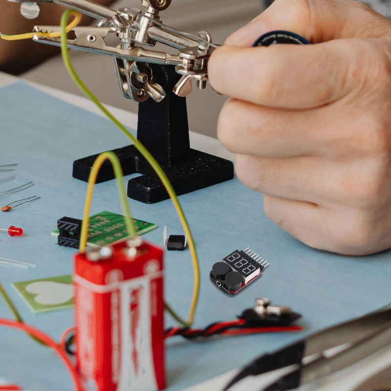 Lipo Battery Voltage Tester with Buzzer Alarm Low Voltage Alert for RC Models - Image 4