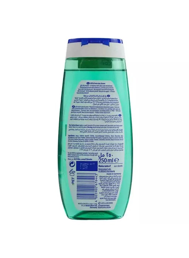 Nivea جل استحمام نيفيا المنعش مع خلاصة الألوة فيرا والفيتامينات، رائحة الألوة المنعشة - 250 مل - Image 2