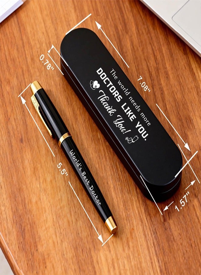 TANWIH Appreciation Gifts for Doctor - World’s Best Doctor Gel Pen Gift Set - Thank You Birthday Graduation Christmas Medical School Gift for Doctors - Image 3