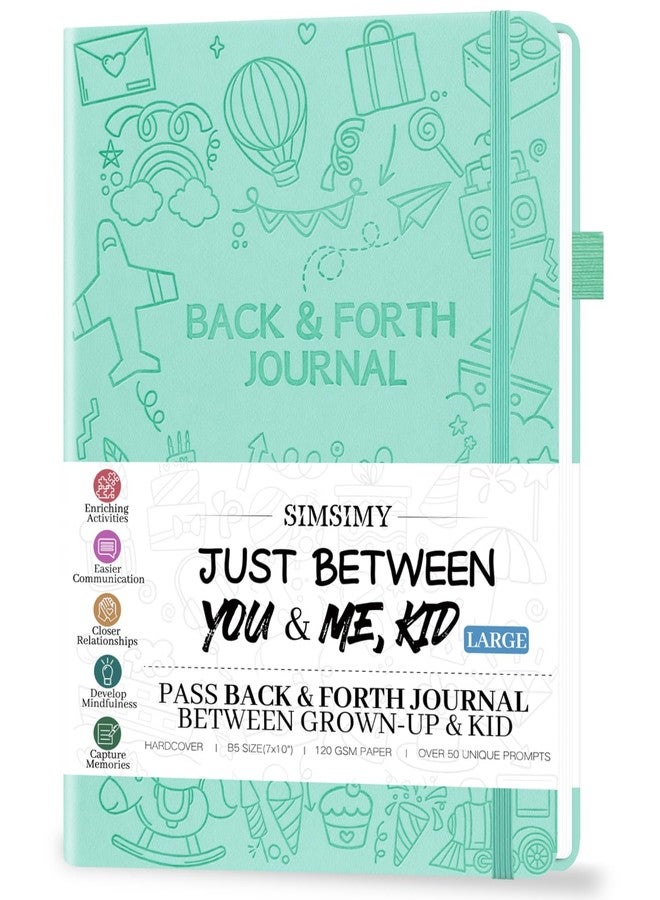SIMSIMY Just Between You and Me Kid Journal - A Back & Forth Journal for Grown-Up & Kid / Parent & Child to Strengthen Bond, Build Communication, and Share Memories, Interactive Writing Prompts for Kids & - Image 1