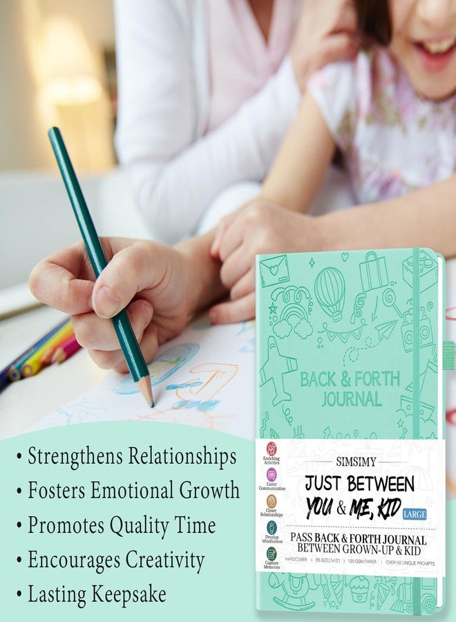 SIMSIMY Just Between You and Me Kid Journal - A Back & Forth Journal for Grown-Up & Kid / Parent & Child to Strengthen Bond, Build Communication, and Share Memories, Interactive Writing Prompts for Kids & - Image 3