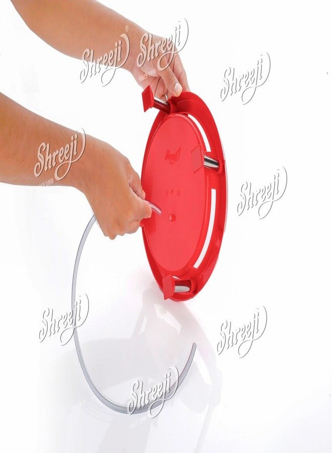 Makekartz.com Glister Stainless Steel Single Ring Matka Stand (Multicolour) - Image 2