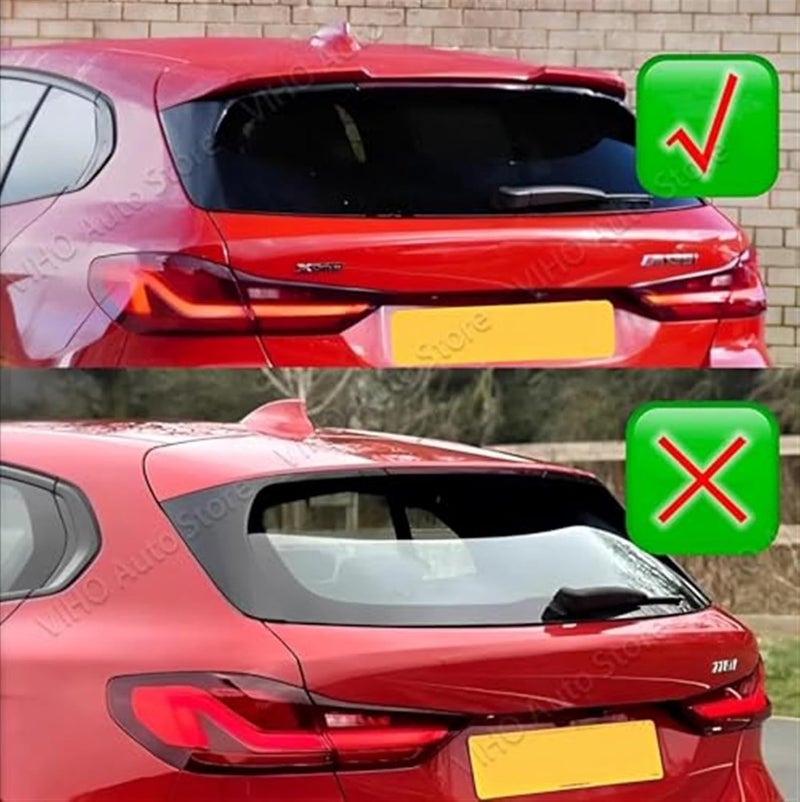 QASULER Gloss Black Rear Bumper Spoiler - Image 4