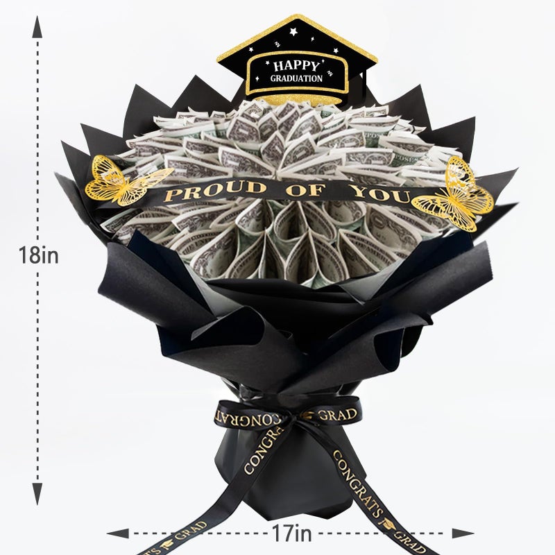 ORIENTAL CHERRY Graduation Gifts - 2026 DIY Money Bouquet for Her - Gift Ideas for Women Girl Boy Him Daughter Son - Bouquets Filled with Folded Bills for College Middle High School - Image 3