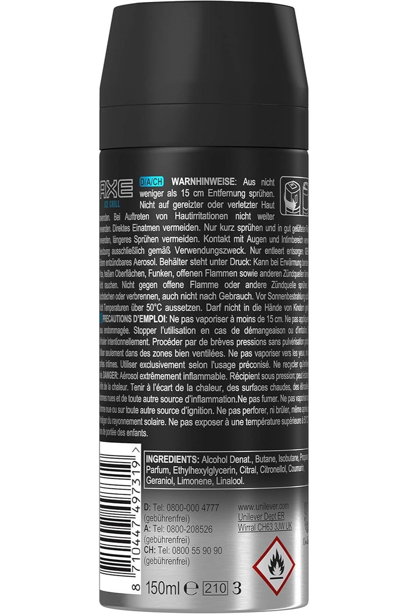 Axe Ice Chill Iced Mint and Lemon Scent Body Deodorant Spray - Image 2