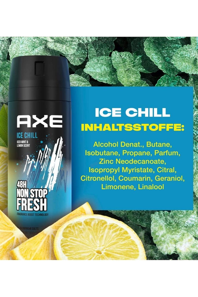 Axe Ice Chill Iced Mint and Lemon Scent Body Deodorant Spray - Image 3