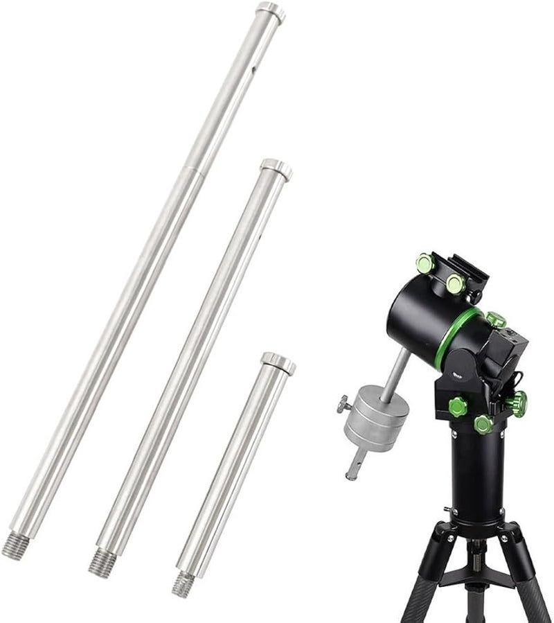 Stainless Steel Counterweight Extension Bar 314mm M16 For Equatorial Telescope Mount - Image 5