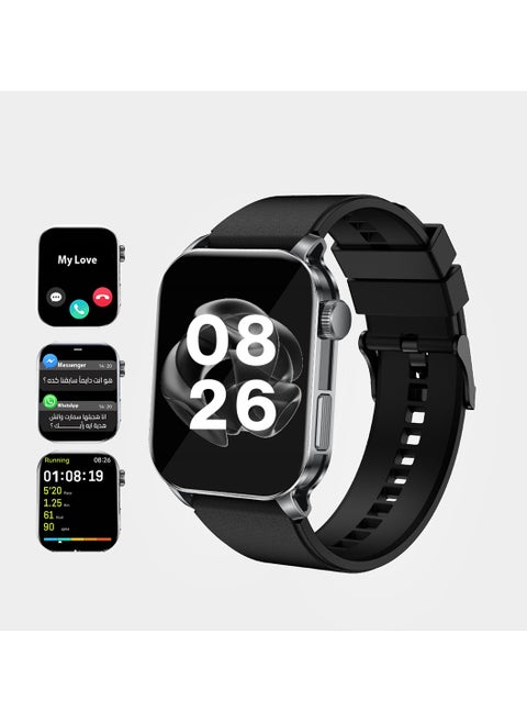 Smart Watch X Apex – Smartwatch for Men and Women – 2.01” AMOLED Display, Heart Rate & SpO2 Monitor, Fitness Tracker with 100+ Sports Modes – Bluetooth Calling, AI Assistant, IP68 Waterproof – Compatible with iOS & Android