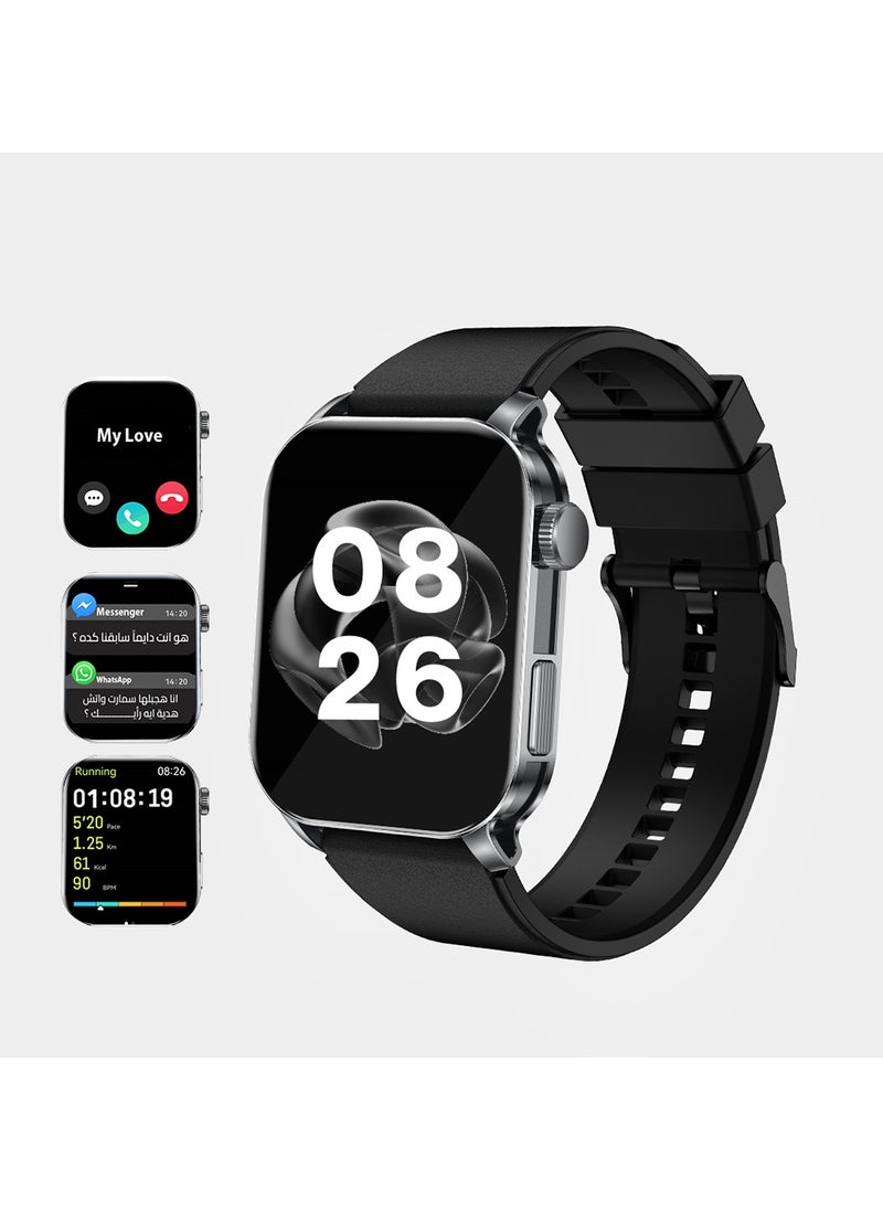 cardoo - Smart Watch X Apex – Smartwatch for Men and Women – 2.01” AMOLED Display, Heart Rate & SpO2 Monitor, Fitness Tracker with 100+ Sports Modes – Bluetooth Calling, AI Assistant, IP68 Waterproof – Compatible with iOS & Android - Image 1