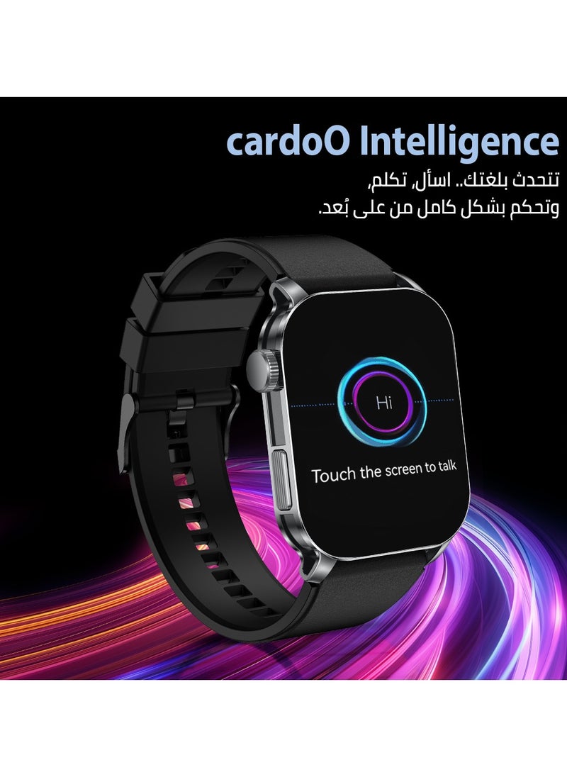 cardoo - Smart Watch X Apex – Smartwatch for Men and Women – 2.01” AMOLED Display, Heart Rate & SpO2 Monitor, Fitness Tracker with 100+ Sports Modes – Bluetooth Calling, AI Assistant, IP68 Waterproof – Compatible with iOS & Android - Image 1