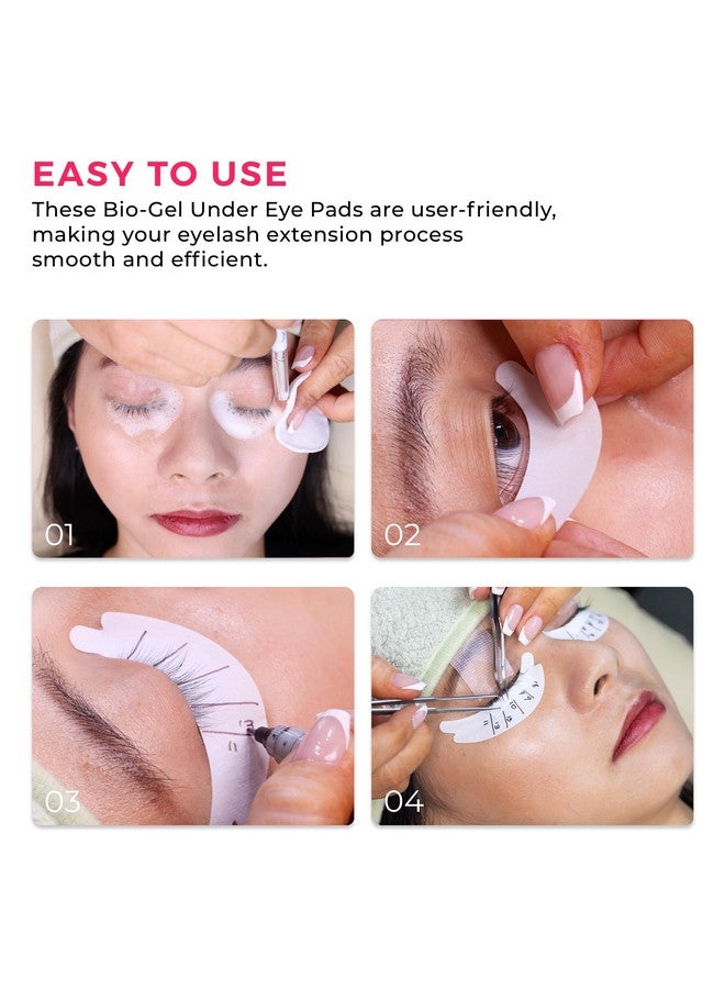 LLBA Biogel Eye Pads For Eyelash Extension Under Eye Pads Eyelash Extension Supplies Soft Sticky Pads For Sensitive Skin During Eyelash Perm Lamination Lash Extensions Remover (10 Pairs Style 1) - Image 5