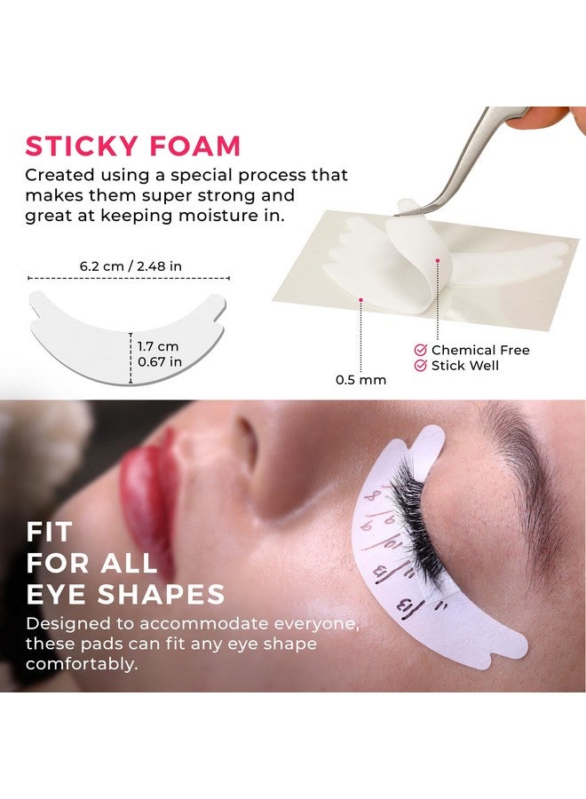 LLBA Biogel Eye Pads For Eyelash Extension Under Eye Pads Eyelash Extension Supplies Soft Sticky Pads For Sensitive Skin During Eyelash Perm Lamination Lash Extensions Remover (10 Pairs Style 1) - Image 4
