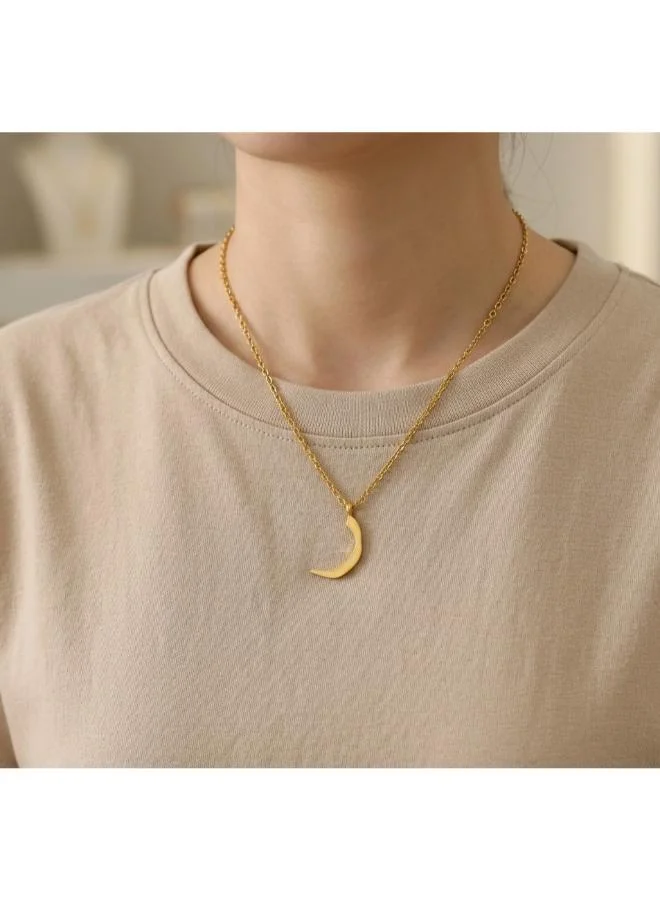 Rovaux  Arabic Letter 'Raa' Necklace 18k Gold Plated for Women | Best Price UAE