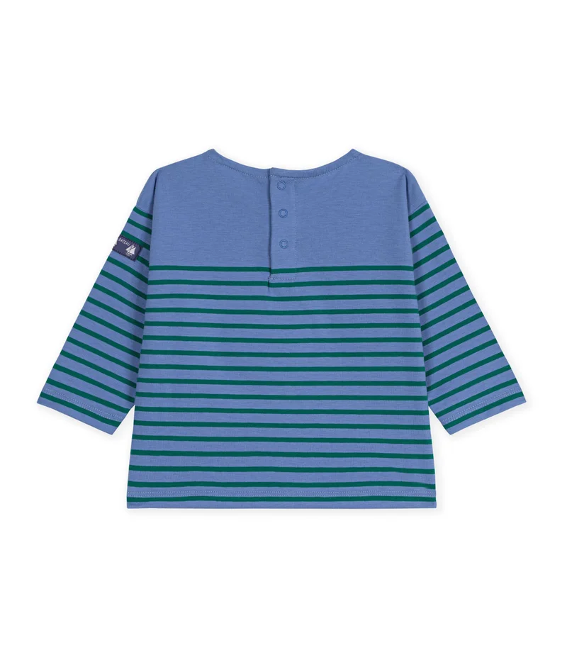 بيتي باتو Babies' Long-Sleeved Stripy Cotton T-Shirt.
