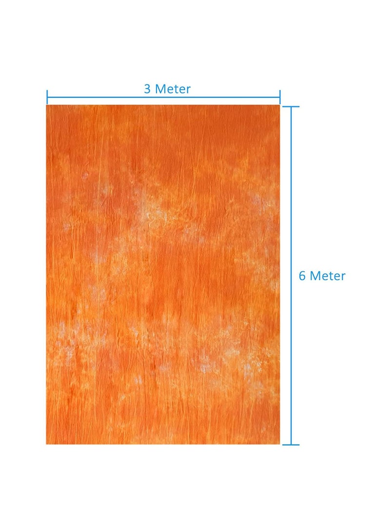 COOPIC RM03 Photography Backdrop (3MX6M) Art Fabric Smoky Light Orange Photography Background For Photo Studio Props. - Image 3