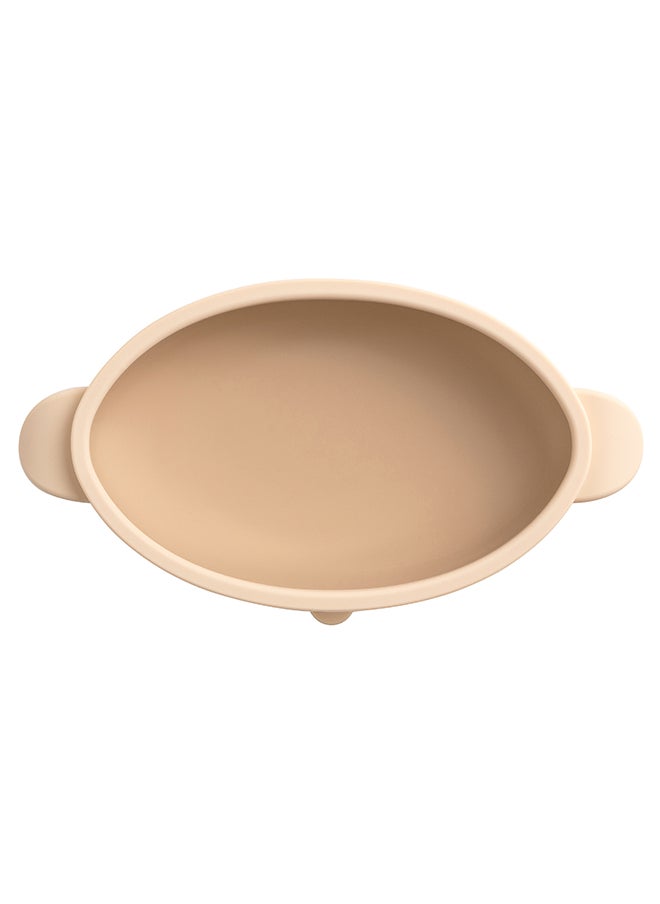 bibado Silicone Suction Bowl, Helps Babies To Grips With Scooping And Independent Feeding Suitable For 6 Months To 3 Years - Fawn  - Image 2