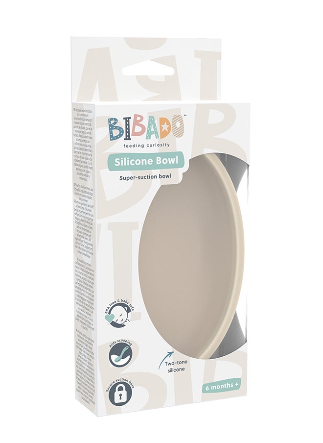 bibado Silicone Suction Bowl, Helps Babies To Grips With Scooping And Independent Feeding Suitable For 6 Months To 3 Years - Fawn  - Image 3