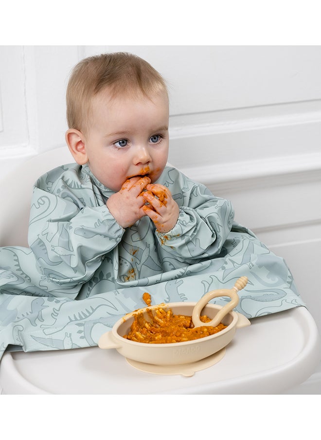 bibado - Silicone Suction Bowl, Helps Babies To Grips With Scooping And Independent Feeding Suitable For 6 Months To 3 Years - Fawn - Image 1