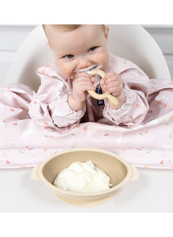 bibado Silicone Suction Bowl, Helps Babies To Grips With Scooping And Independent Feeding Suitable For 6 Months To 3 Years - Fawn  - Image 5