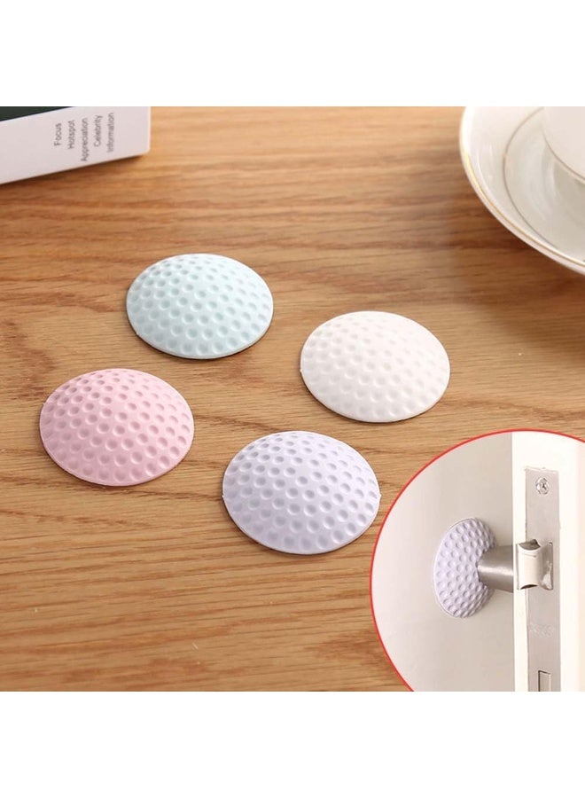Door Stopper Wall Protector Set, 8 Pieces of Rubber Knob, Round Wall Shield Cushion，Self Adhesive Door Handle Bumper Guard Stopper Rubber Stop - Image 2
