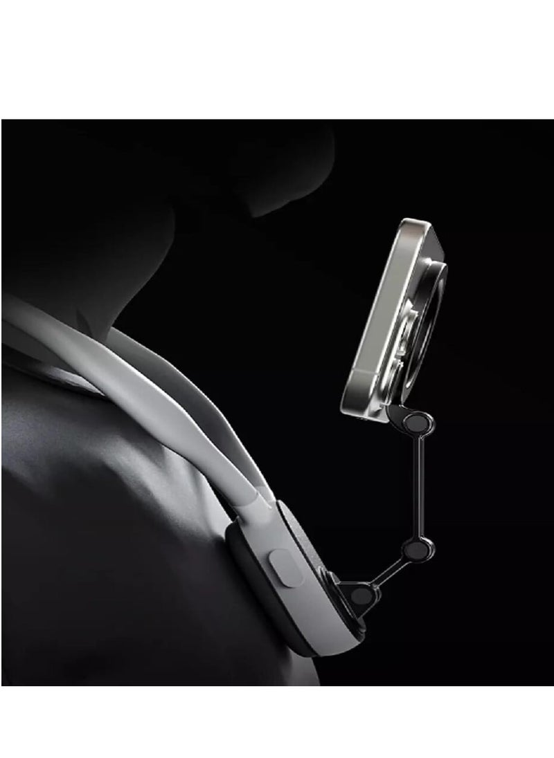 Generic - Magnetic Neck & Chest Mount for Smartphones | Hands-Free POV Vlogging Holder | MagSafe-Compatible Stand for iPhone 15/14/13/12 & Android – Ideal for Content Creators, Live Streaming & Selfies (Black) - Image 1