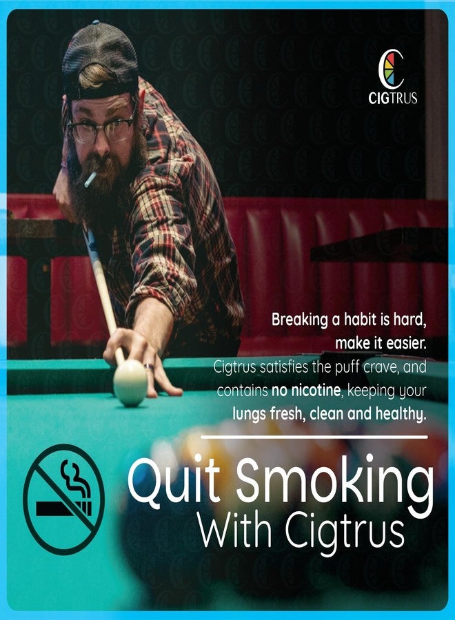 cigtrus سيجتروس بديل طبيعي للتدخين خالٍ من النيكوتين والتبغ، لتخفيف الرغبة الشديدة في التدخين بدون استخدام الأجهزة الإلكترونية، ومساعد على الإقلاع عن التدخين مع سيجتروس (بنكهة النعناع والنعناع الأخضر) - عبوة من قطعتين - Image 5