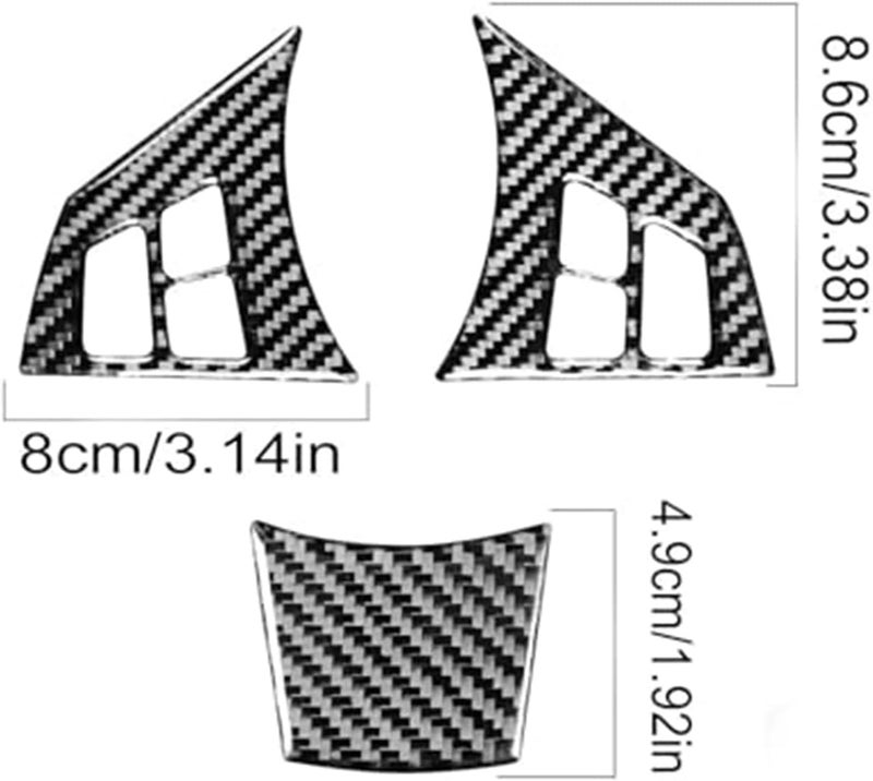 Wivplex Carbon Fiber Steering Wheel Trim for BMW E60 5-Series - Image 2