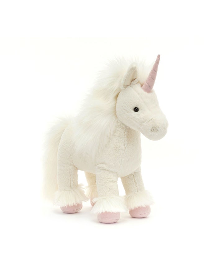 Jellycat دبدوب إيزادورا يونيكورن - لعبة محشوة ناعمة بأرجل كوردية، هدية عيد الحب لطيفة للأطفال والبالغين، مجموعة جليكات، 32 سم - Image 3