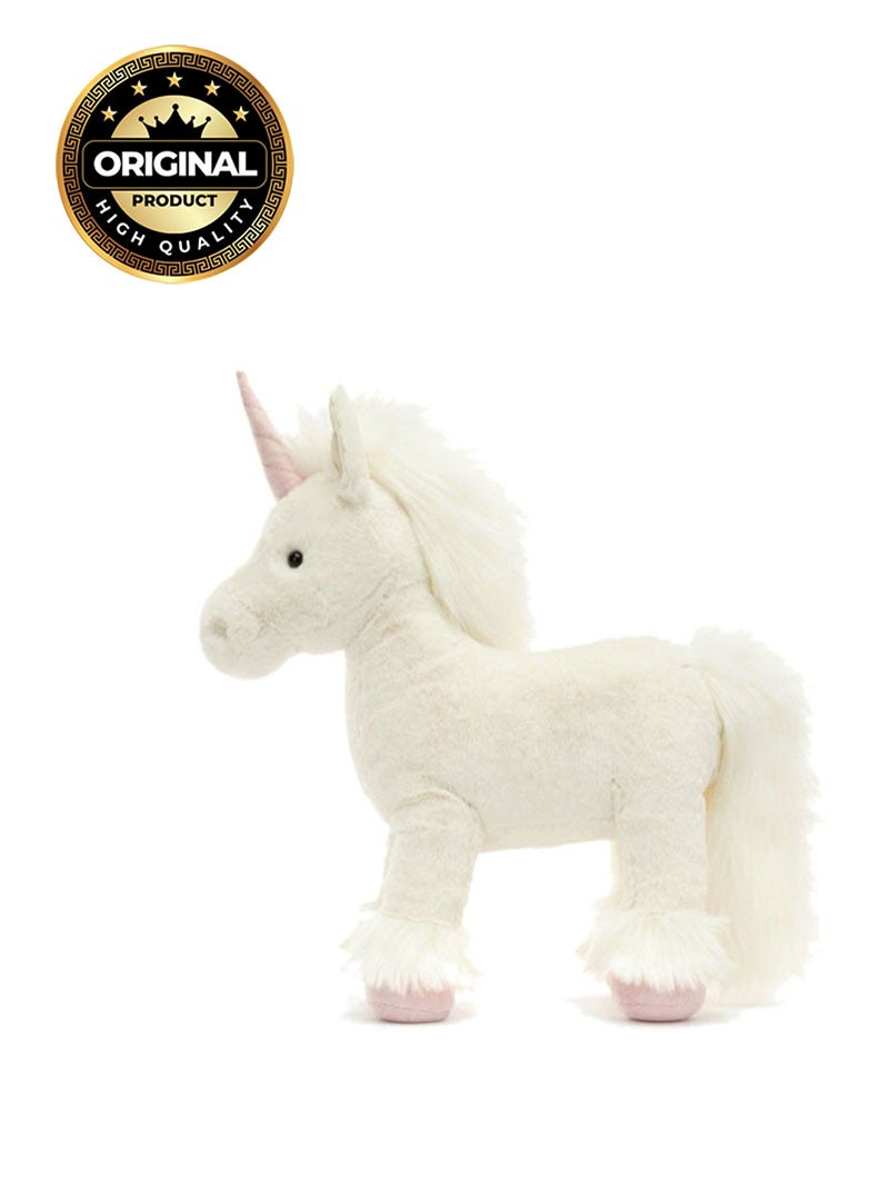 Jellycat Isadora Unicorn Plush – Soft Stuffed Toy with Cordy Legs, Cute Valentine’s Gift for Kids & Adults, Collectible Jellycat, 32cm - Image 1
